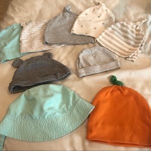 🍎SOLD🍎, 0-6 months baby knot hat bundle